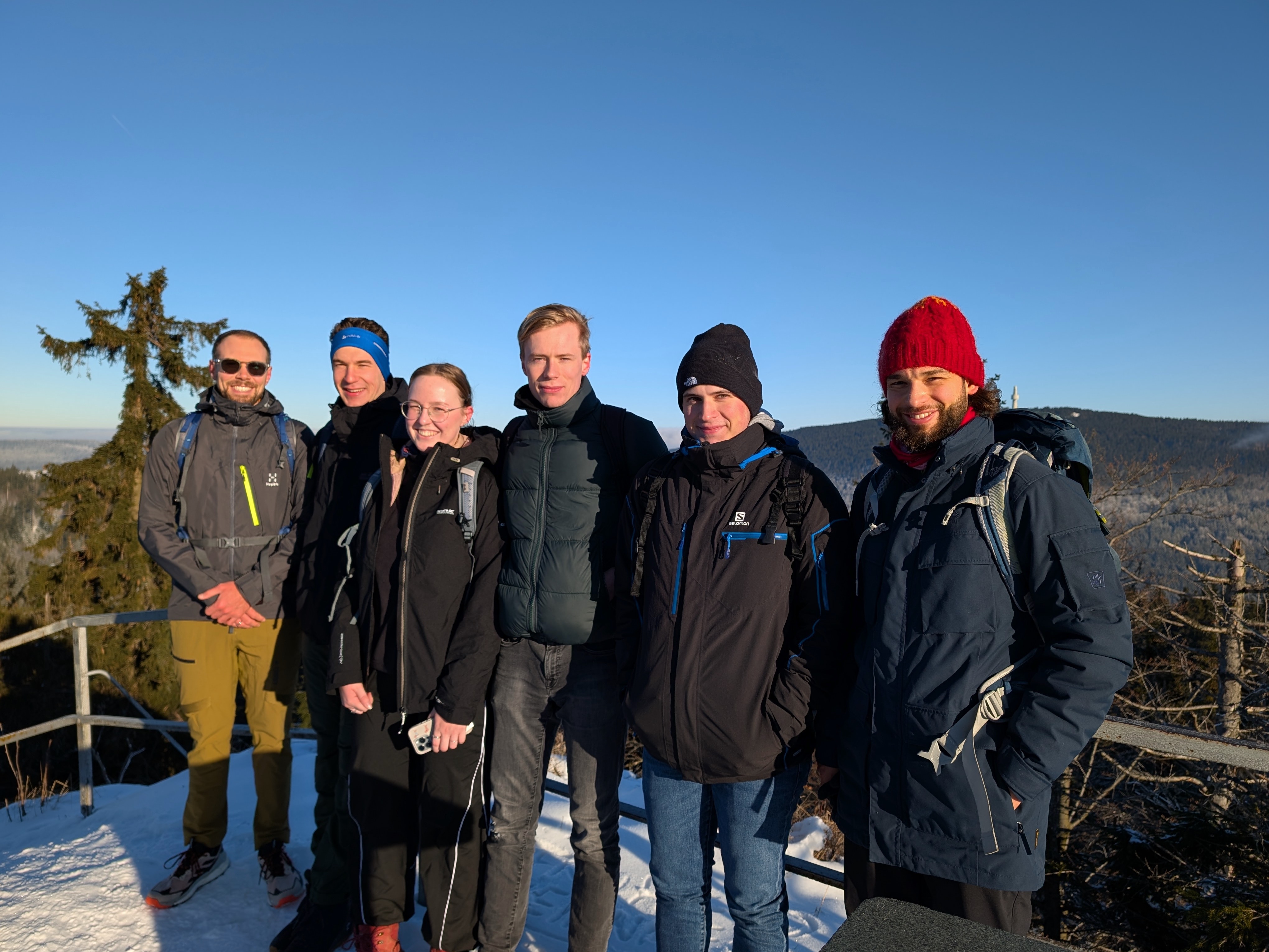 Foto des Lehrstuhlteams im Fichtelgebirge 2024